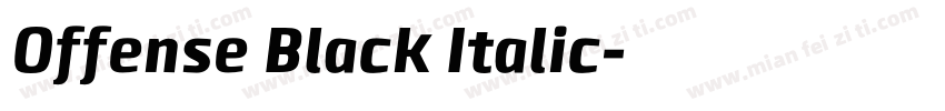 Offense Black Italic字体转换